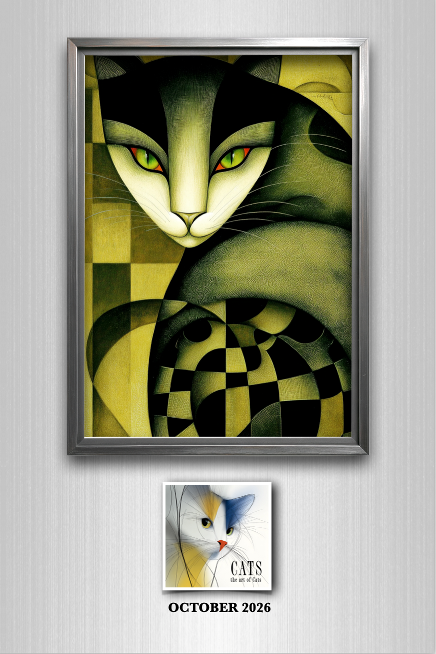 Monthly Journal/Calendar-Cats, the Art of Cats