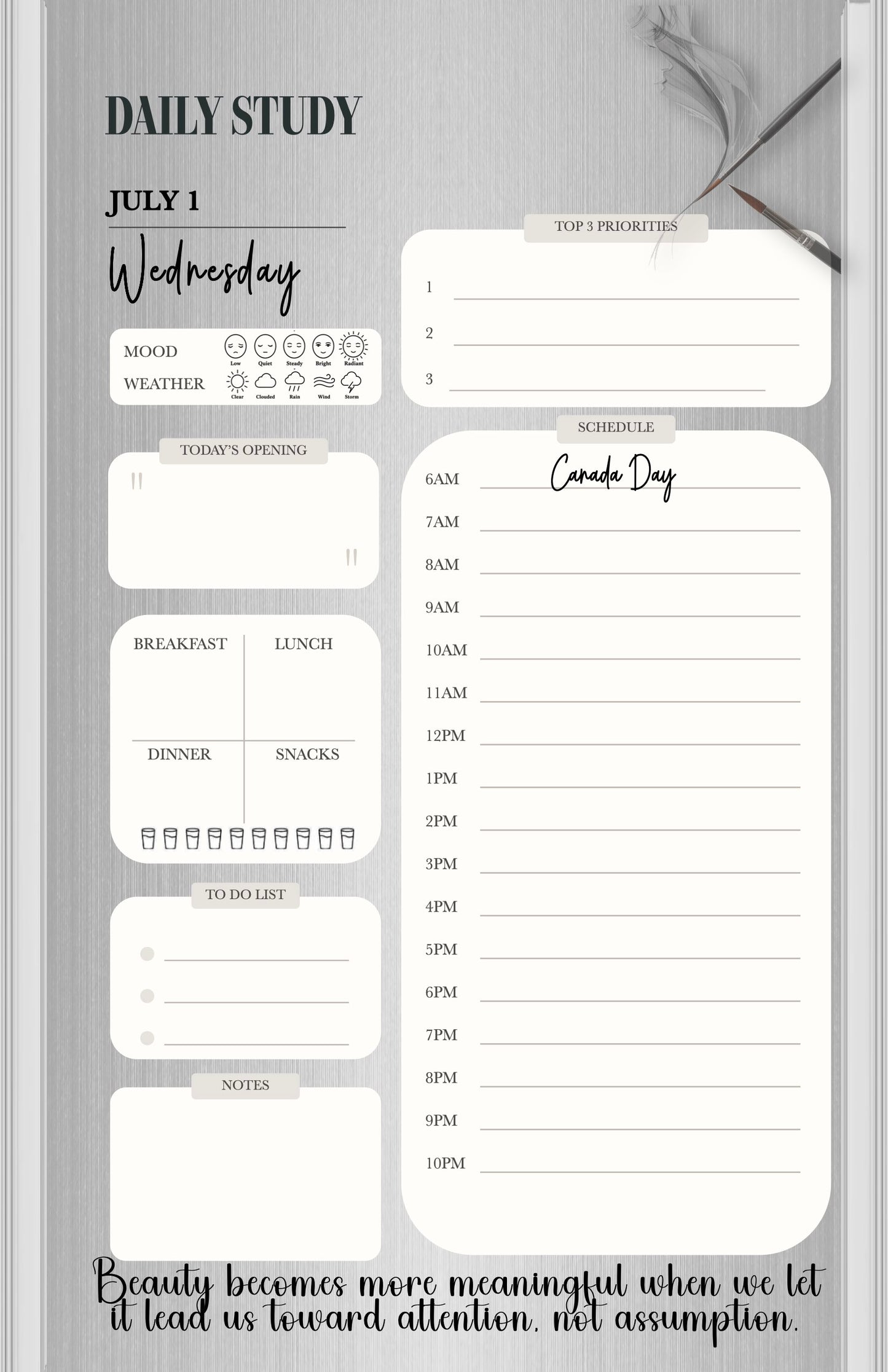 Monthly Journal/Calendar-Homme, the Art of Man
