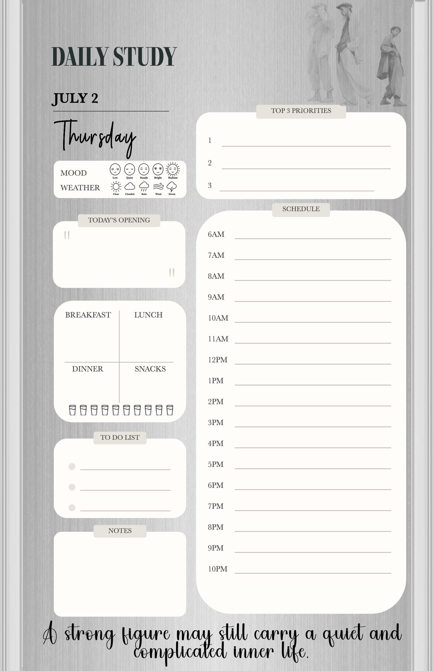 Monthly Journal/Calendar-Homme, the Art of Man