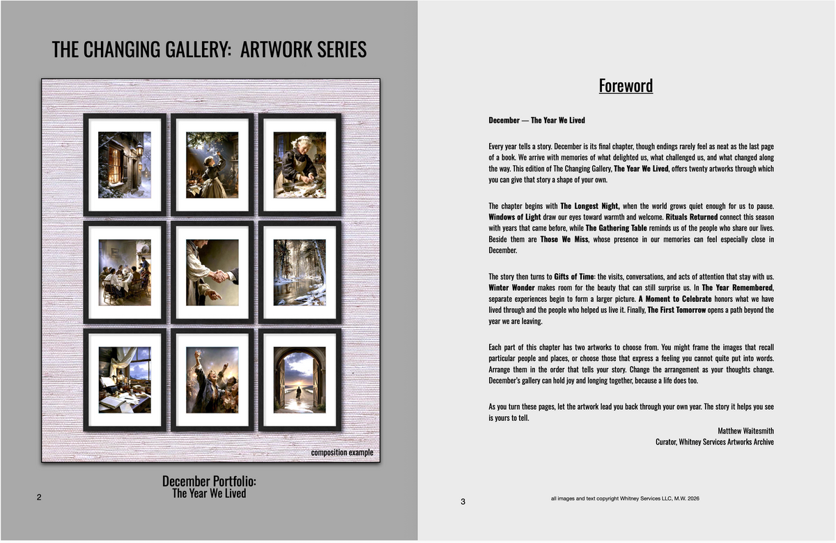 The Changing Gallery: December Art Portfolio | 20 Artworks to Cut Out & Frame