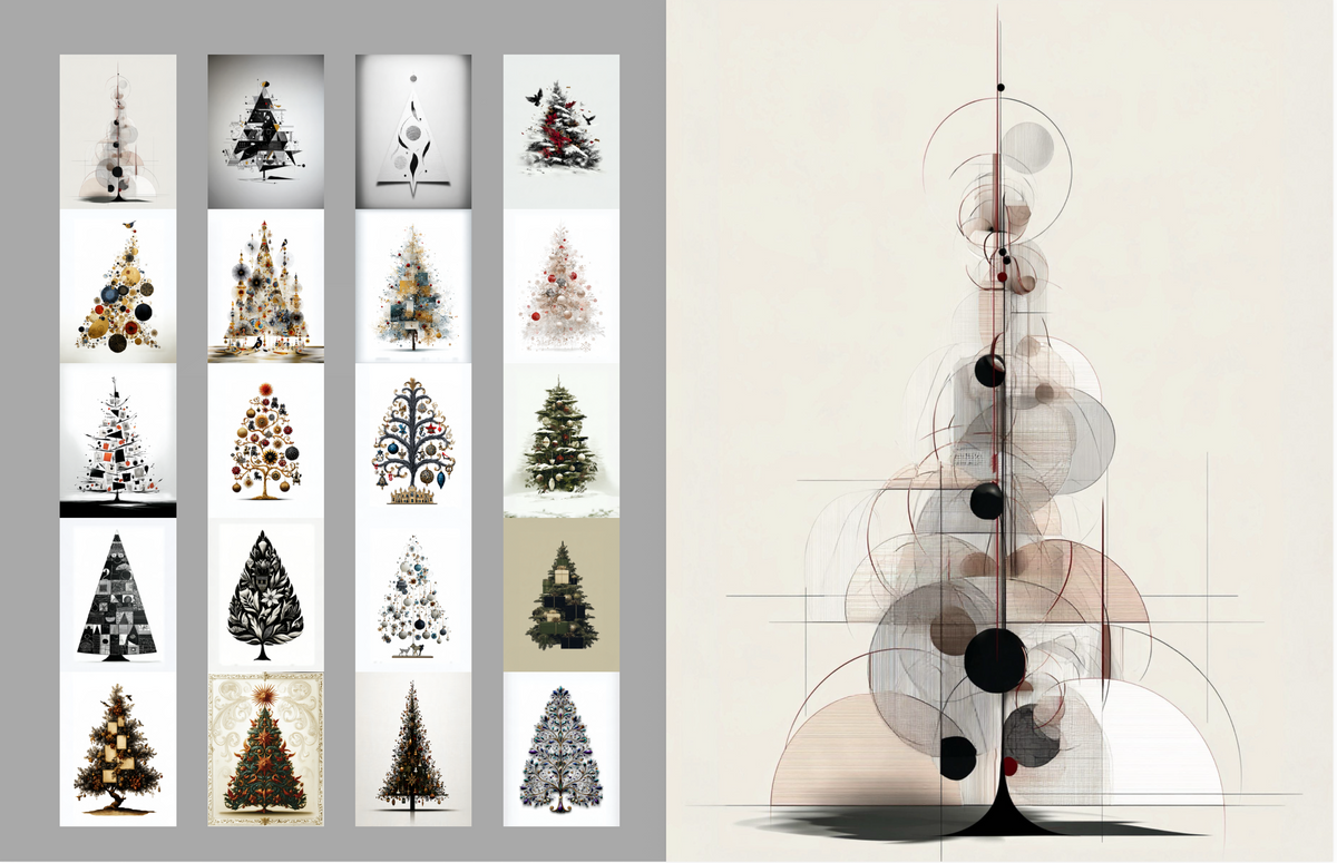 The Changing Gallery: Holiday Trees Art Portfolio | 20 Artworks to Cut Out & Frame