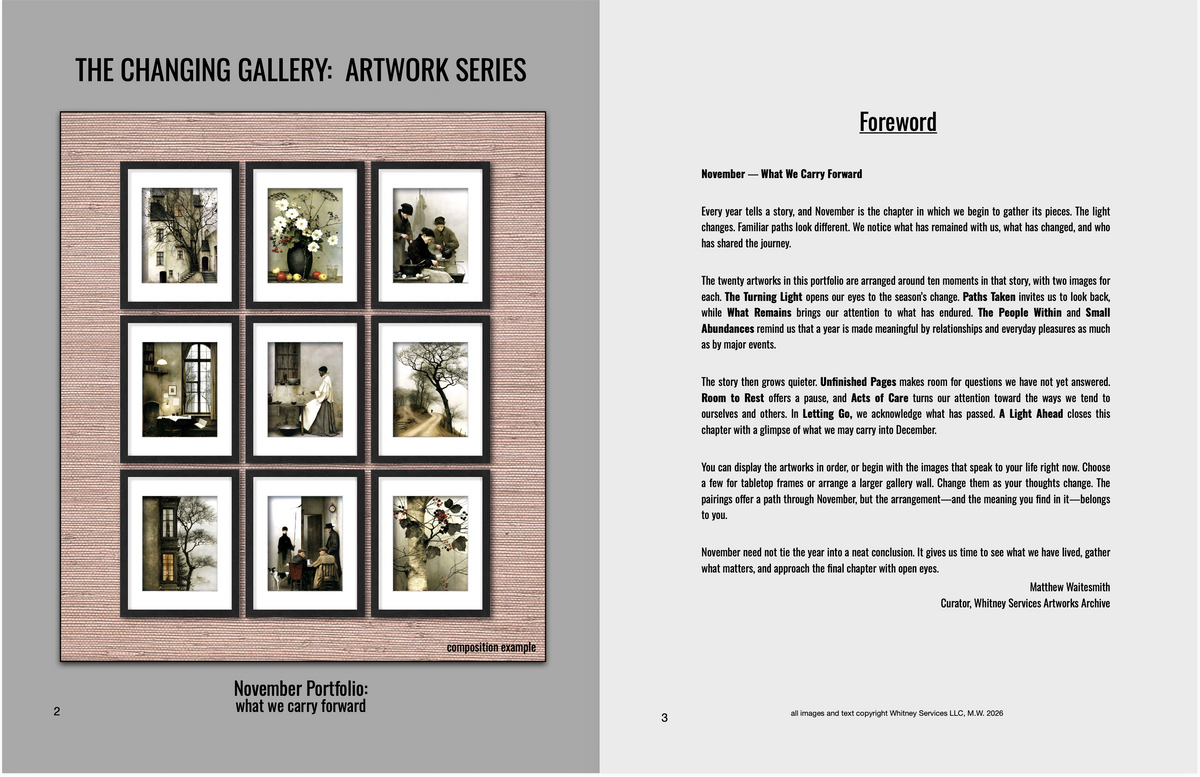 The Changing Gallery: November Art Portfolio | 20 Artworks to Cut Out & Frame